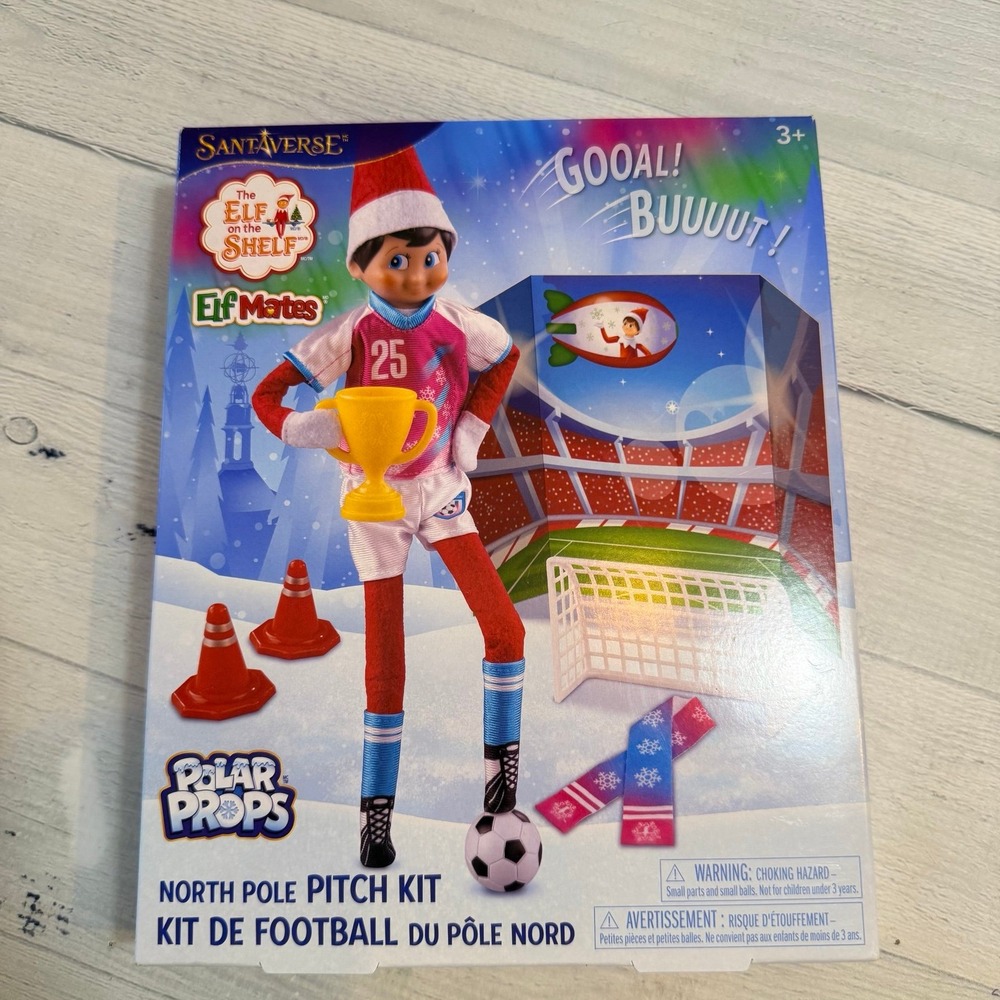 Elf on the shelf North Pole pitch kit soccer costume for elf NEW